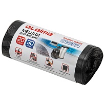 Мешки для мусора 20 л, черные, в рулоне 30 шт., ПНД, 8 мкм, 500х450 мм, LAIMA, 601376 в Новочебоксарске Мешки для мусора 20 л, черные, в рулоне 30 шт., ПНД, 8 мкм, 500х450 мм, LAIMA, 601376 в Новочебоксарске