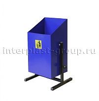 Урна уличная металлическая 24 л квадратная синяя в Новочебоксарске Урна уличная металлическая 24 л квадратная синяя в Новочебоксарске