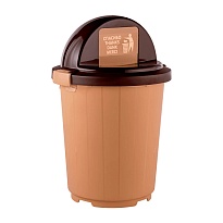 Мусорный бак с крышкой - клавишей 105 л бежевый 105 бежевый в Новочебоксарске Мусорный бак с крышкой - клавишей 105 л бежевый 105 бежевый в Новочебоксарске