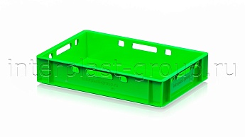 Ящик для мяса и колбасных изделий Е-1 светло-зеленый в Новочебоксарске Ящик для мяса и колбасных изделий Е-1 светло-зеленый в Новочебоксарске