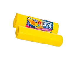 Мешки для мусора 35 л, ароматизированные, Лимон, желтые, в рулоне 10 шт., ПНД, 12 мкм, 560х530 мм, GRIFON Aroma, 101-080 Li в Новочебоксарске