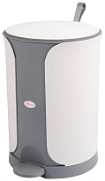 Контейнер для мусора Sтилъ с педалью 18 л серый 18 серый в Новочебоксарске Контейнер для мусора Sтилъ с педалью 18 л серый 18 серый в Новочебоксарске