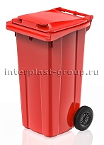 Мусорный контейнер 120 л красный 120 красный в Новочебоксарске