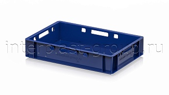Ящик для мяса и колбасных изделий Е-1 темно-синий в Новочебоксарске