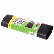 Мешки для мусора 120 л, черные, в рулоне 10 шт., ПНД, 11 мкм, 1020х670 мм, Любаша, 608093 в Новочебоксарске Мешки для мусора 120 л, черные, в рулоне 10 шт., ПНД, 11 мкм, 1020х670 мм, Любаша, 608093 в Новочебоксарске