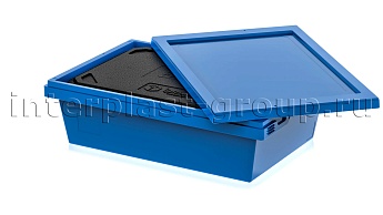 Изотермический контейнер KV 6416 в сборе с крышкой голубой в Новочебоксарске Изотермический контейнер KV 6416 в сборе с крышкой голубой в Новочебоксарске