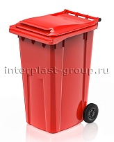Контейнер для мусора 240 л красный облегченный 240 красный в Новочебоксарске