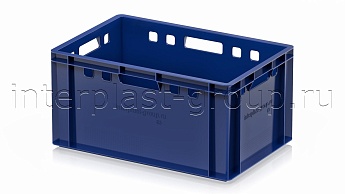 Ящик для мяса и колбасных изделий Е-3 темно-синий в Новочебоксарске