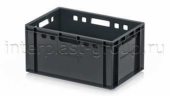 Ящик для мяса и колбасных изделий Е-3 темно-серый в Новочебоксарске