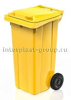 Мусорный контейнер 120 л желтый 120 желтый в Новочебоксарске Мусорный контейнер 120 л желтый 120 желтый в Новочебоксарске