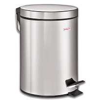 Ведро-контейнер для мусора (урна) с педалью LAIMA Classic, 20 л, зеркальное, нержавеющая сталь, со съемным внутренним ведром в Новочебоксарске