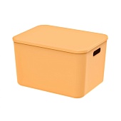 Ящик пластиковый вкладываемый желтый 410х305х245 мм