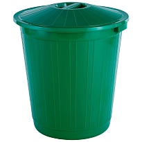 Мусорный бак с крышкой 70 л зеленый 70 зеленый в Новочебоксарске Мусорный бак с крышкой 70 л зеленый 70 зеленый в Новочебоксарске
