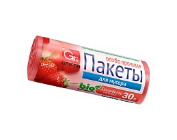 Мешки для мусора 30 л, ароматизированные, Клубника, красные, в рулоне 20 шт., ПНД, 9 мкм, 560х530 мм, GRIFON Aroma, 101-020 K в Новочебоксарске Мешки для мусора 30 л, ароматизированные, Клубника, красные, в рулоне 20 шт., ПНД, 9 мкм, 560х530 мм, GRIFON Aroma, 101-020 K в Новочебоксарске