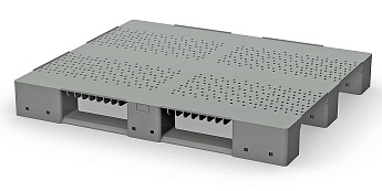 Поддон пластиковый перфорированный (усилен 1 трубой) в Новочебоксарске Поддон пластиковый перфорированный (усилен 1 трубой) в Новочебоксарске