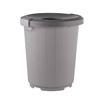 Мусорный бак с крышкой - воронкой 105 л серый 105 серый в Новочебоксарске Мусорный бак с крышкой - воронкой 105 л серый 105 серый в Новочебоксарске